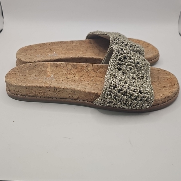 The Sak Women's Crochet Slide Sandals - Khaki Sz 6‎ - Picture 5 of 8